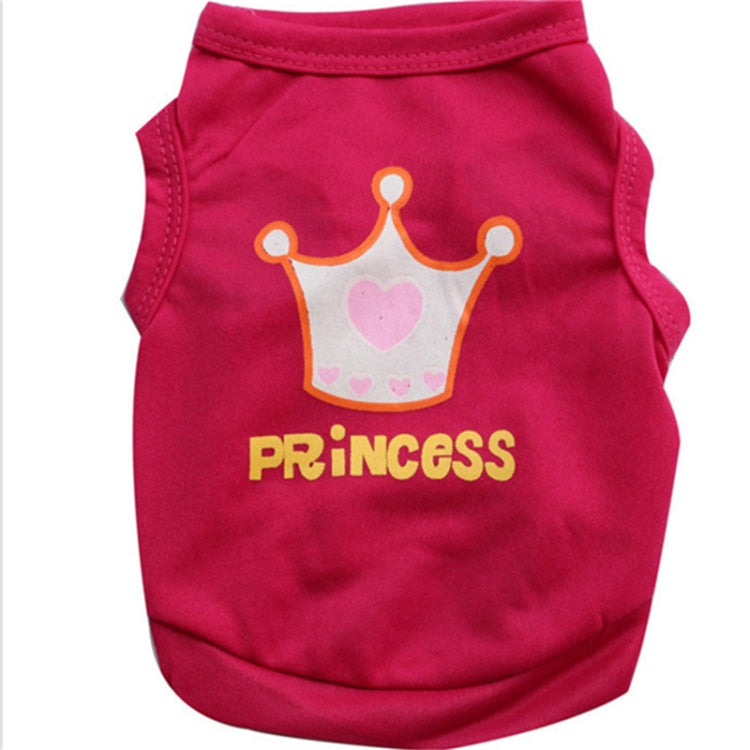 Cute Little Pet Dog Clothes Crown Vest Pet Clothes