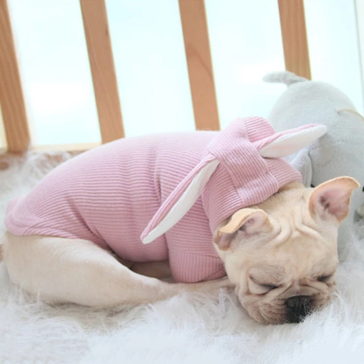 Comfortable Fashion Lovely Rabbit Ear Dog Teddy Pet Cat Sweatshirt