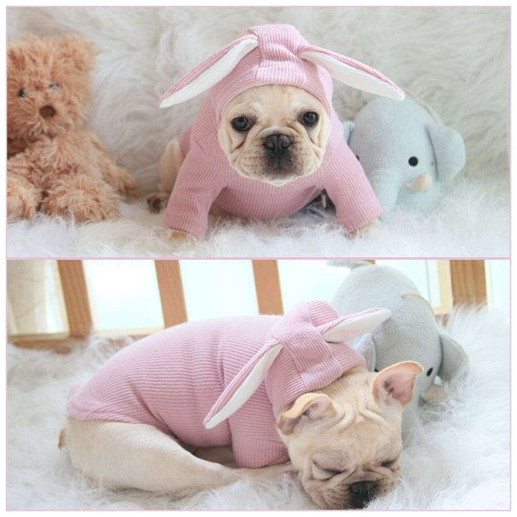 Comfortable Fashion Lovely Rabbit Ear Dog Teddy Pet Cat Sweatshirt