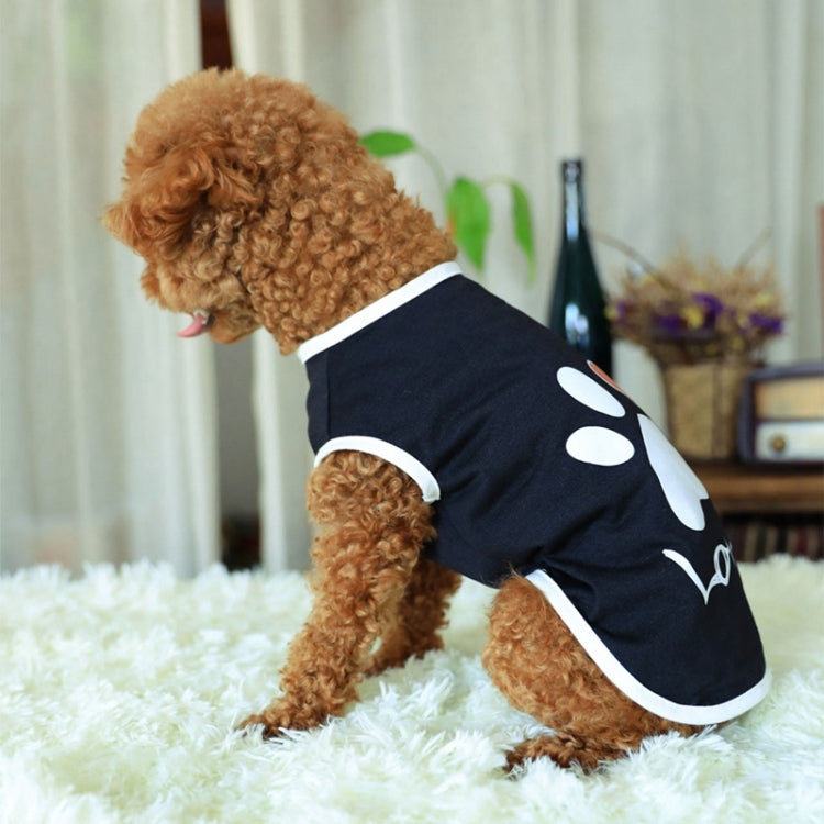 Pet Clothes Dog Love Pattern Vest Dog Clothes, XS, S, M, L, XL, XXL