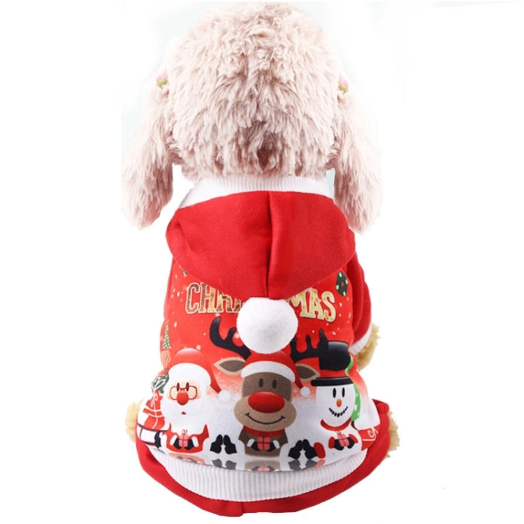 Christmas Santa Costume Winter Pet Dog Clothes with Hat, XS, S, M, L, XL, XXL