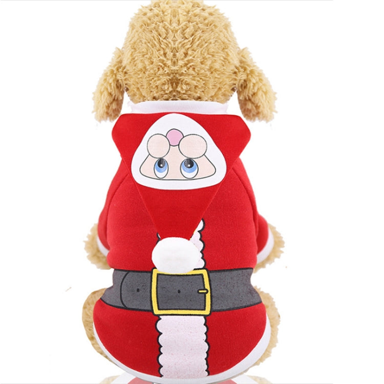 Christmas Santa Costume Winter Pet Dog Clothes with Hat, XS, S, M, L, XL, XXL