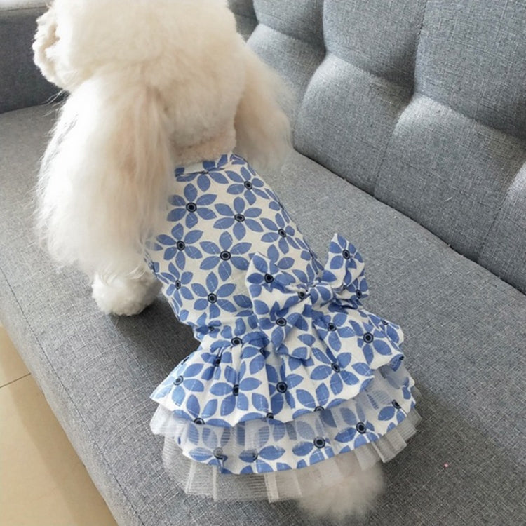 Pet Clothes Spring and Summer Cotton Small Dog Princess Pet Skirt