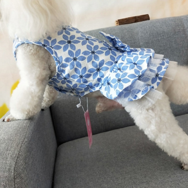 Pet Clothes Spring and Summer Cotton Small Dog Princess Pet Skirt