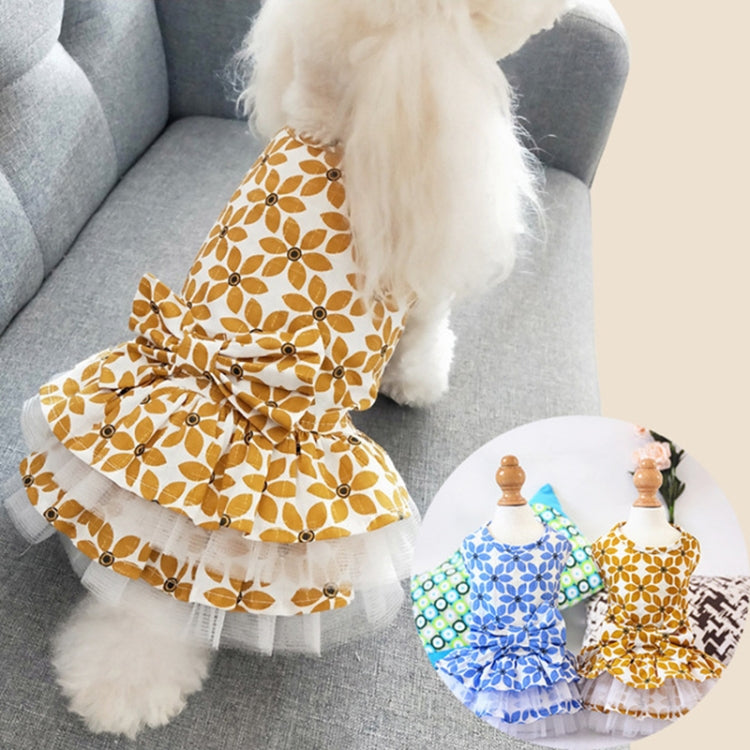 Pet Clothes Spring and Summer Cotton Small Dog Princess Pet Skirt