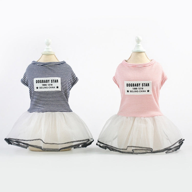 Pet Clothes Dog Summer Breathable Striped Skirt