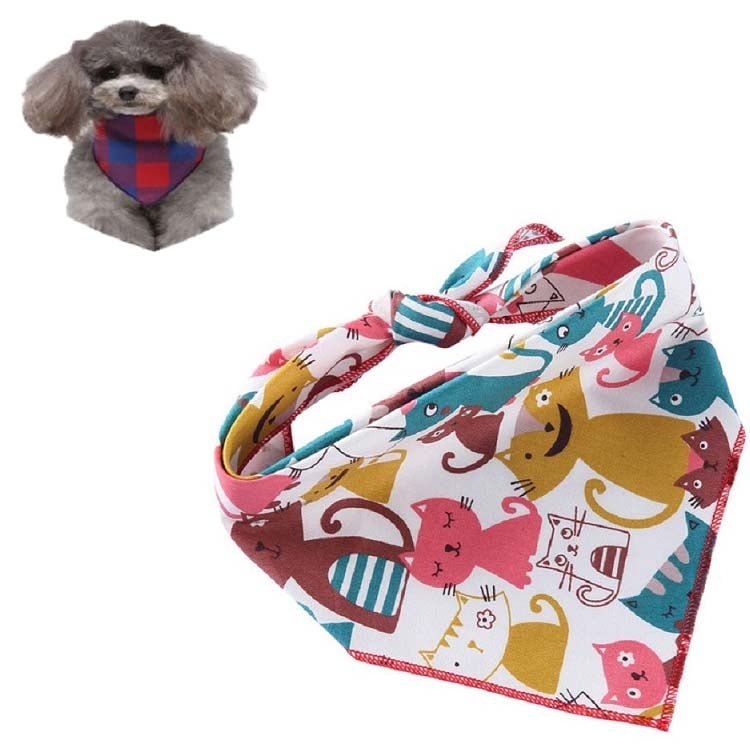 Cotton Cartoon Print Pet Saliva Towel