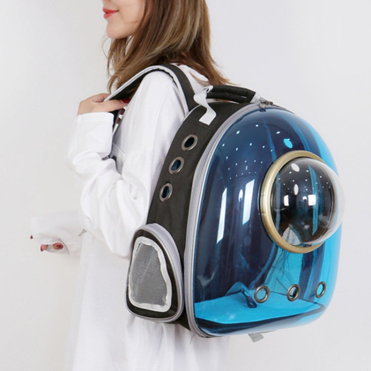 Space Capsule Pet Bag Panoramic Transparent Cat Go Out Portable Breathable Backpack, with Cover