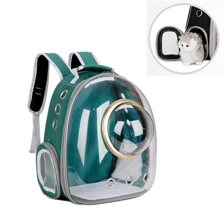 Space Capsule Pet Bag Panoramic Transparent Cat Go Out Portable Breathable Backpack, with Cover