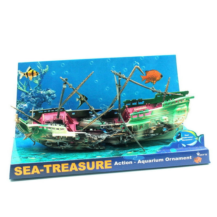 Aquarium Fish Tank Aquarium Landscaping Decoration Oxygen-enhancing Toy Rotten Shipwreck