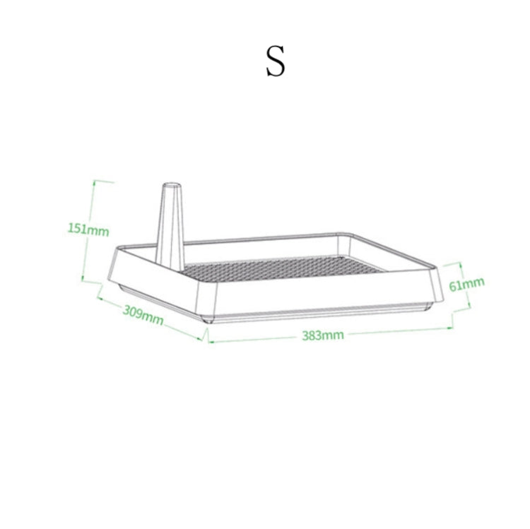 Open Type Pet Dog Toilet Potty Pet Supplies, 38.3x30.9cm, 57.2x45.5cm