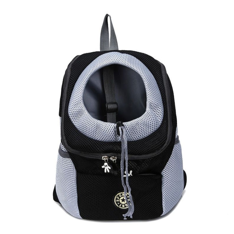 Outdoor Pet Dog Carrier Bag Front Bag Double Shoulder Portable Travel Backpack Mesh Backpack Head