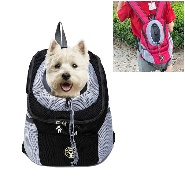 Outdoor Pet Dog Carrier Bag Front Bag Double Shoulder Portable Travel Backpack Mesh Backpack Head, S, L