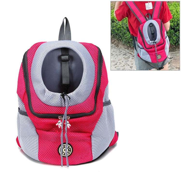 Outdoor Pet Dog Carrier Bag Front Bag Double Shoulder Portable Travel Backpack Mesh Backpack Head, S, L