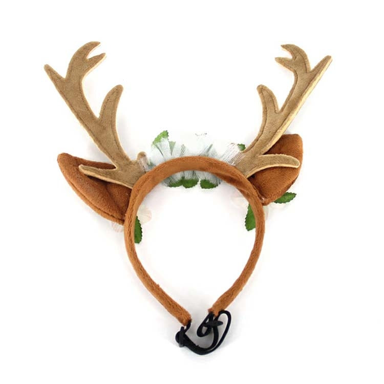 Christmas Pet Accessories Dog Hairpin Cat Ornament Christmas Antler Headband