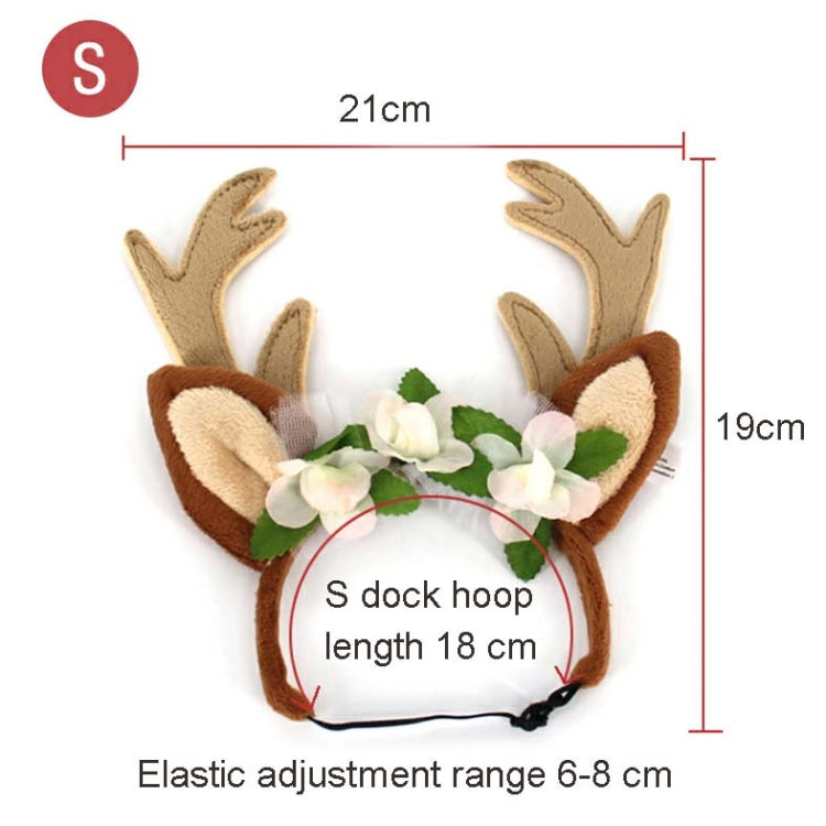 Christmas Pet Accessories Dog Hairpin Cat Ornament Christmas Antler Headband