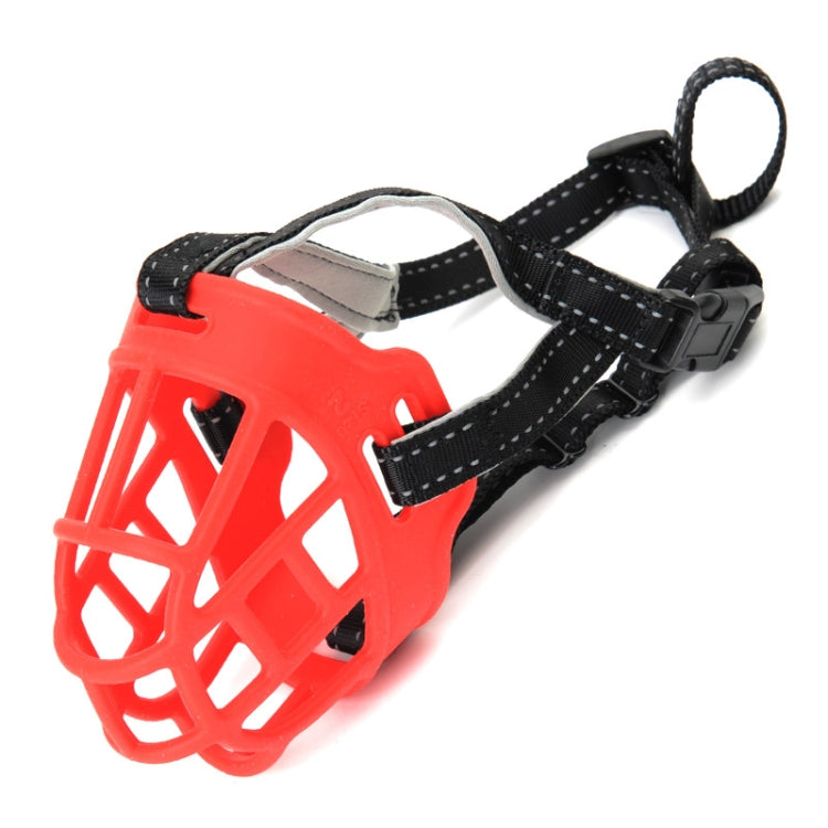 Mesh Breathable Silicone Anti-bite and Anti-call Pet Muzzle