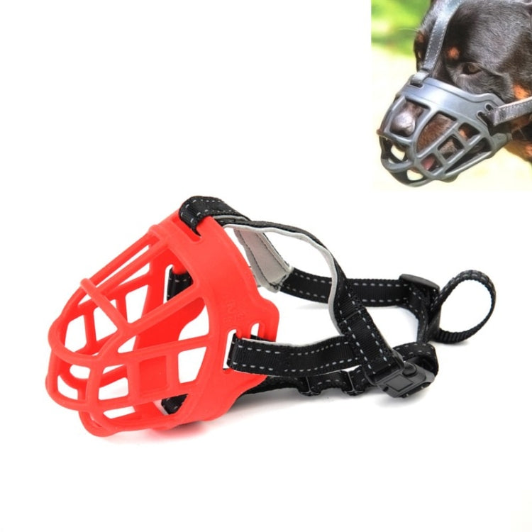 Mesh Breathable Silicone Anti-bite and Anti-call Pet Muzzle