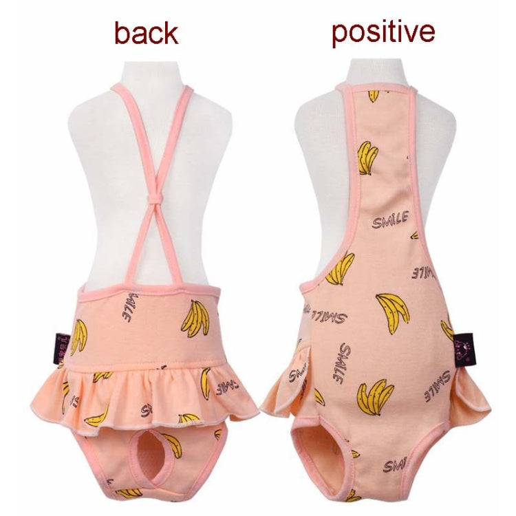 Banana Printed Dog Physiological Pants Comfortable Breathable Strap Pet Physiological Pants