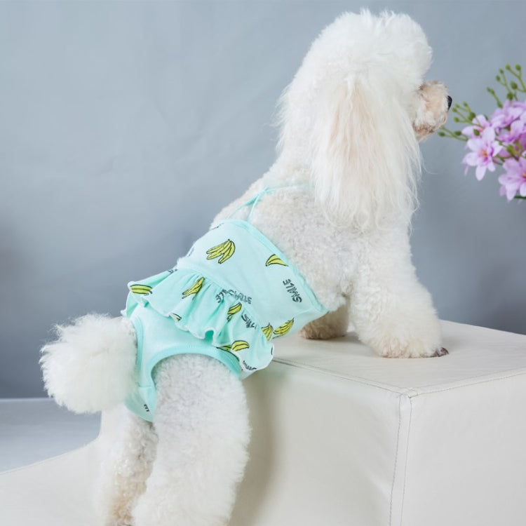 Banana Printed Dog Physiological Pants Comfortable Breathable Strap Pet Physiological Pants