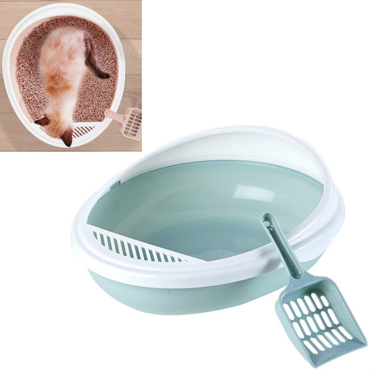 Pet Supplies Semi-Enclosed Detachable Splash-Proof Litter Box Cat Toilet with Cat Litter Scoop