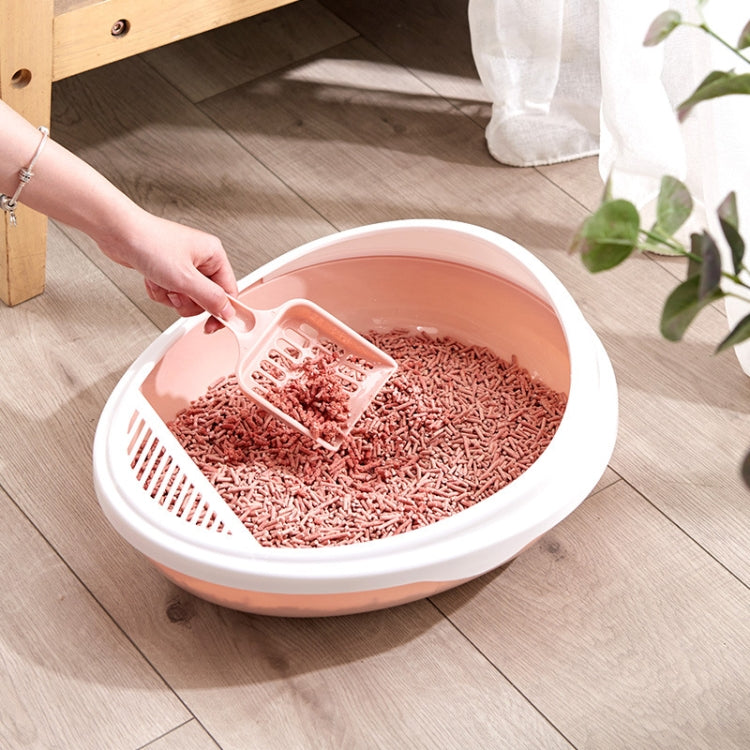 Pet Supplies Semi-Enclosed Detachable Splash-Proof Litter Box Cat Toilet with Cat Litter Scoop