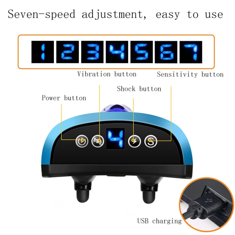 166A Gem Pattern USB Rechargeable Remote Control Electronic Strike Collar Waterproof Dog Training Bark Arrester