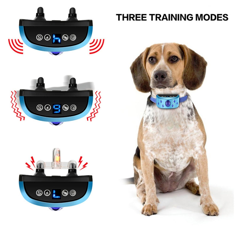 166A Gem Pattern USB Rechargeable Remote Control Electronic Strike Collar Waterproof Dog Training Bark Arrester