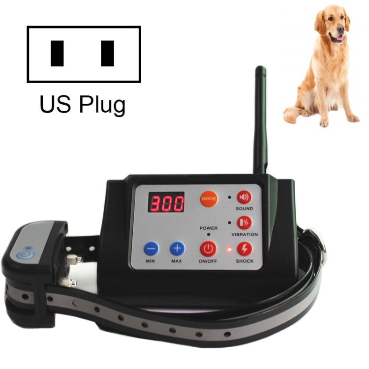 2 In 1 Smart Wireless Waterproof Fence Remote Dog Trainer with Collar