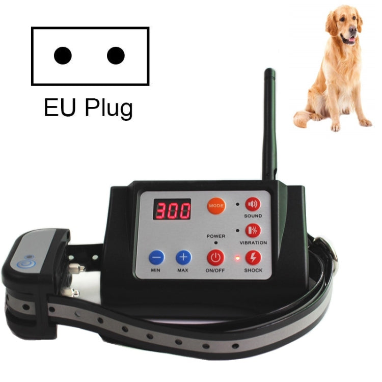 2 In 1 Smart Wireless Waterproof Fence Remote Dog Trainer with Collar