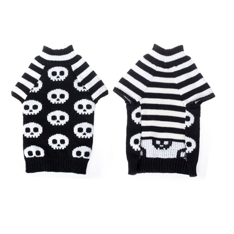 Halloween Skull Pet Sweater Cat & Dog Costume