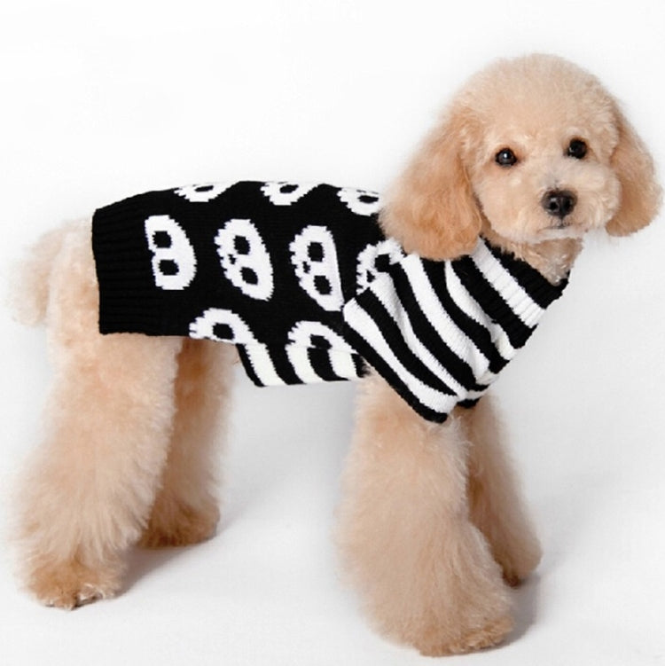 Halloween Skull Pet Sweater Cat & Dog Costume, XXS, XS, S, M, L, XL