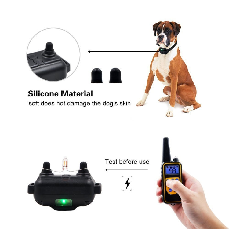 Bark Stopper Dog Training Device Dog Collar with Electric Shock Vibration Warning