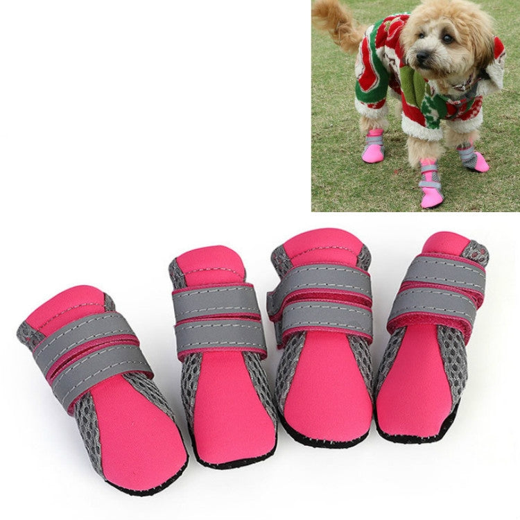 4 in 1 Pet Shoes Dog Shoes Walking Shoes Small Dogs Pet Supplies