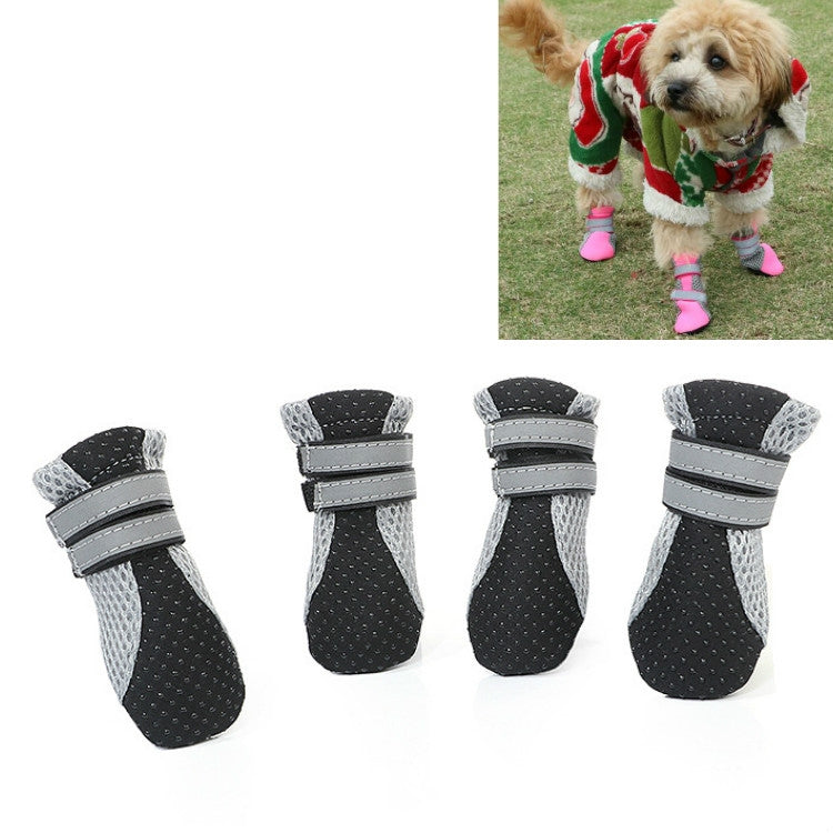 4 in 1 Pet Shoes Dog Shoes Walking Shoes Small Dogs Pet Supplies