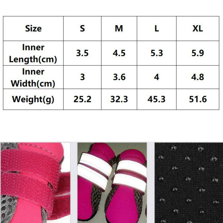 4 in 1 Pet Shoes Dog Shoes Walking Shoes Small Dogs Pet Supplies