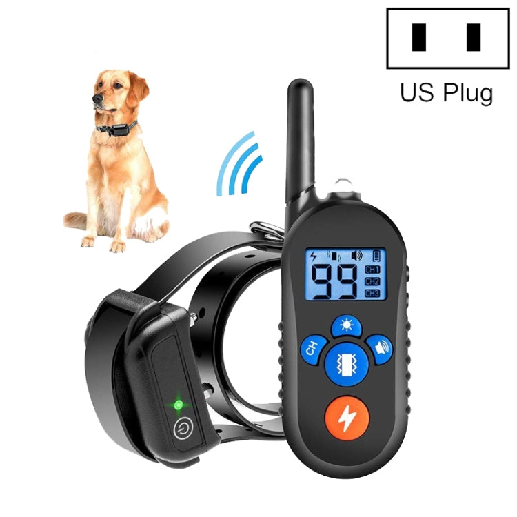 800m Remote Control Electric Shock Bark Stopper Vibration Warning Pet Supplies Electronic Waterproof Collar Dog Training Device