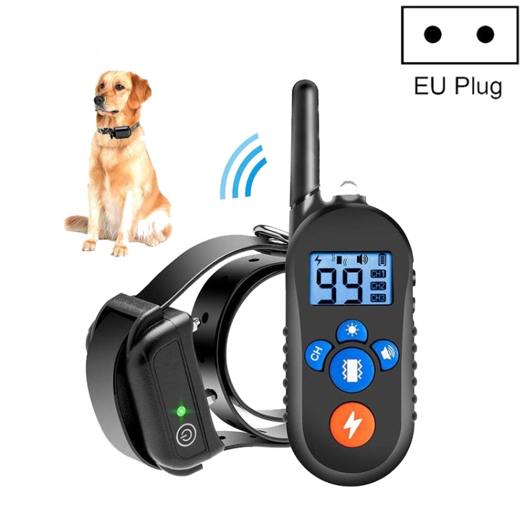 800m Remote Control Electric Shock Bark Stopper Vibration Warning Pet Supplies Electronic Waterproof Collar Dog Training Device