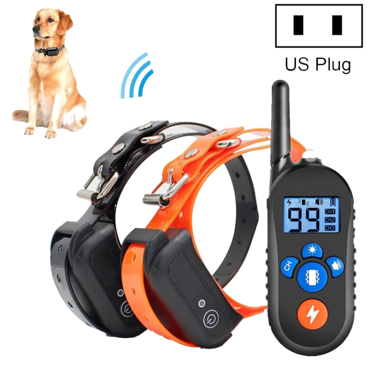 800m Remote Control Electric Shock Bark Stopper Vibration Warning Pet Supplies Electronic Waterproof Collar Dog Training Device