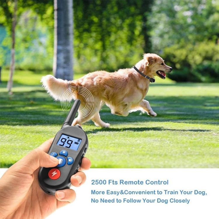 800m Remote Control Electric Shock Bark Stopper Vibration Warning Pet Supplies Electronic Waterproof Collar Dog Training Device