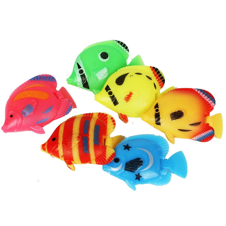 10 PCS Fish Tank Simulation Fake Fish Plastic Tropical Fish Children Swimming Pool Toy, Random Color Delivery