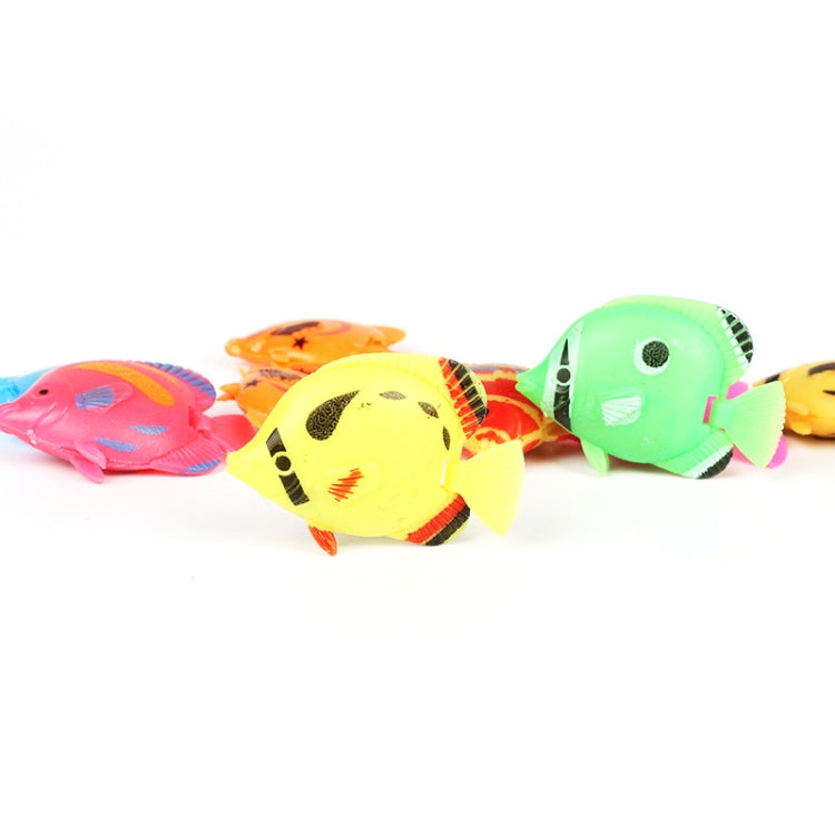 10 PCS Fish Tank Simulation Fake Fish Plastic Tropical Fish Children Swimming Pool Toy, Random Color Delivery