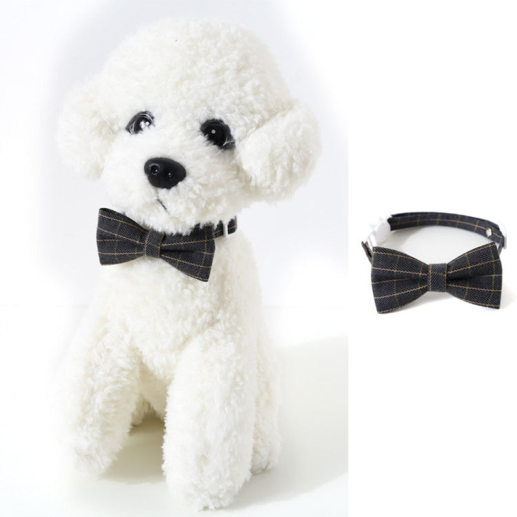 Pet Sub-Bow Tie Adjustable Cat Dog Collar Accessories, Bowknot S 17-32cm, Tie S 17-32cm