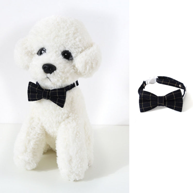 Pet Sub-Bow Tie Adjustable Cat Dog Collar Accessories, Bowknot S 17-32cm, Tie S 17-32cm