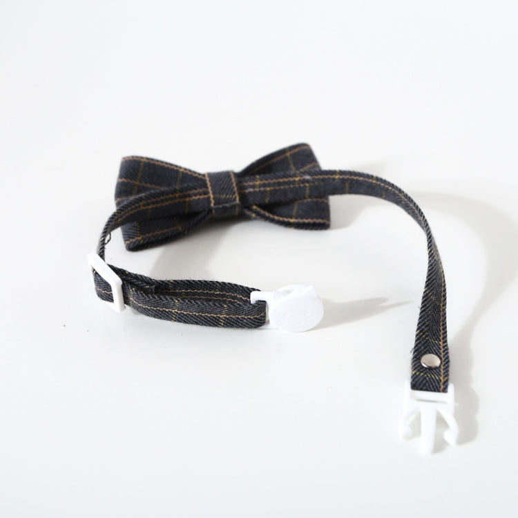 Pet Sub-Bow Tie Adjustable Cat Dog Collar Accessories, Bowknot S 17-32cm, Tie S 17-32cm