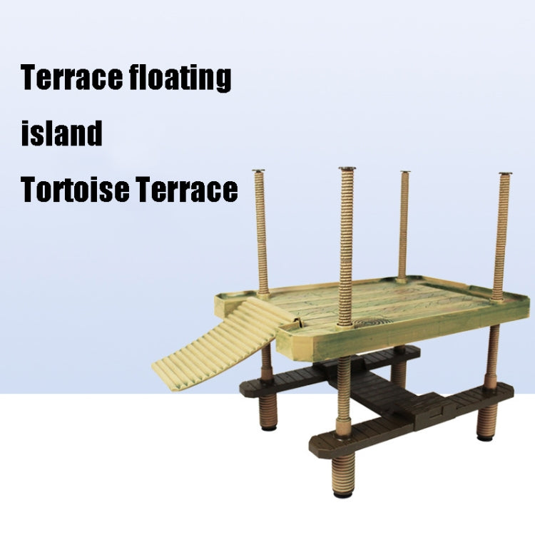 Large Amusement Park Turtle Sunbathing Platform Floating Island Turtle Tank Tandscape