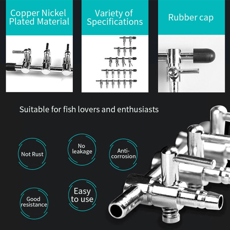 Fish Tank Oxygen Pipe Stainless Steel Distributor Oxygen Regulating Valve, One Head, Two Heads, Three Heads, Four Heads, Five Heads, Six Heads, Eight Heads, Ten Heads