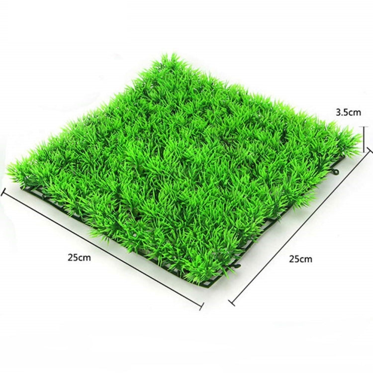 2 PCS Simulation Lawn Shopping Mall Indoor And Outdoor Fish Tank Turtle Tank Green Plant Decoration, Size: 25x25x3.5cm, 81 Mesh Pine, Snapdragon Lawn