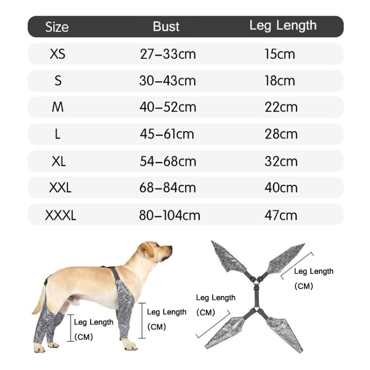 Dog Outdoor Four-Legged Pants Pet Waterproof & Dirt-Proof Sling Leg Cover, XS, S, M, L, XL, XXL, XXXL