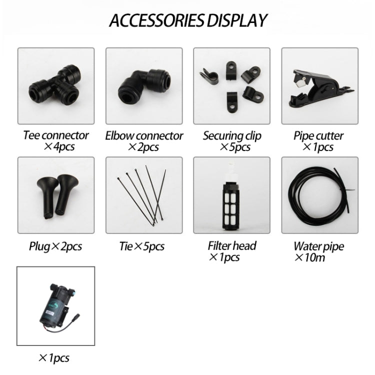 MIUS Simulated Rainfall Rainforest Ecological Mini Spray Atomization Humidification Pump, CN Plug, Humidification Pump